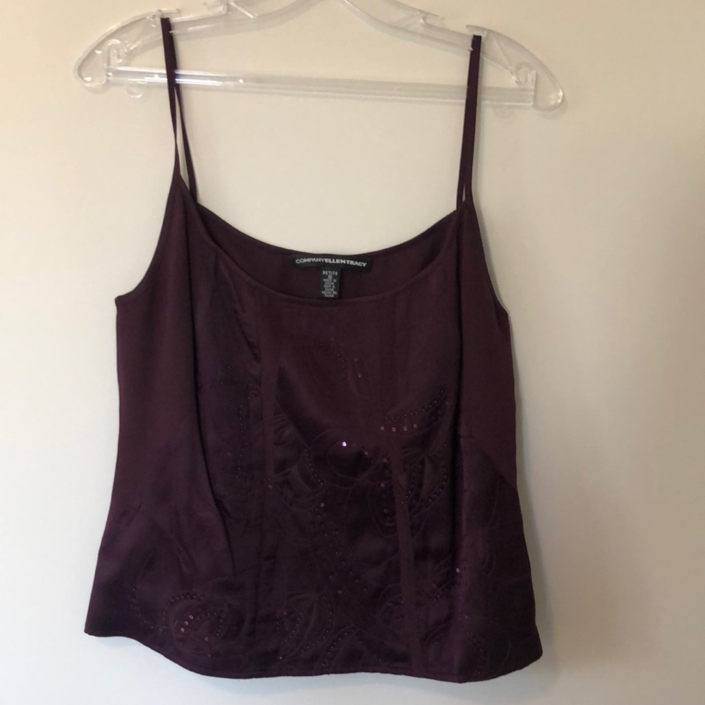 Ellen Tracy Purple Top, size 10P